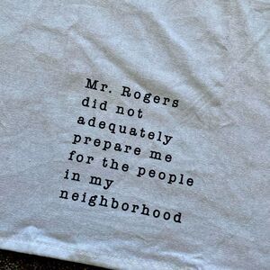 Funny Mr. Rogers Tea Towel NWot